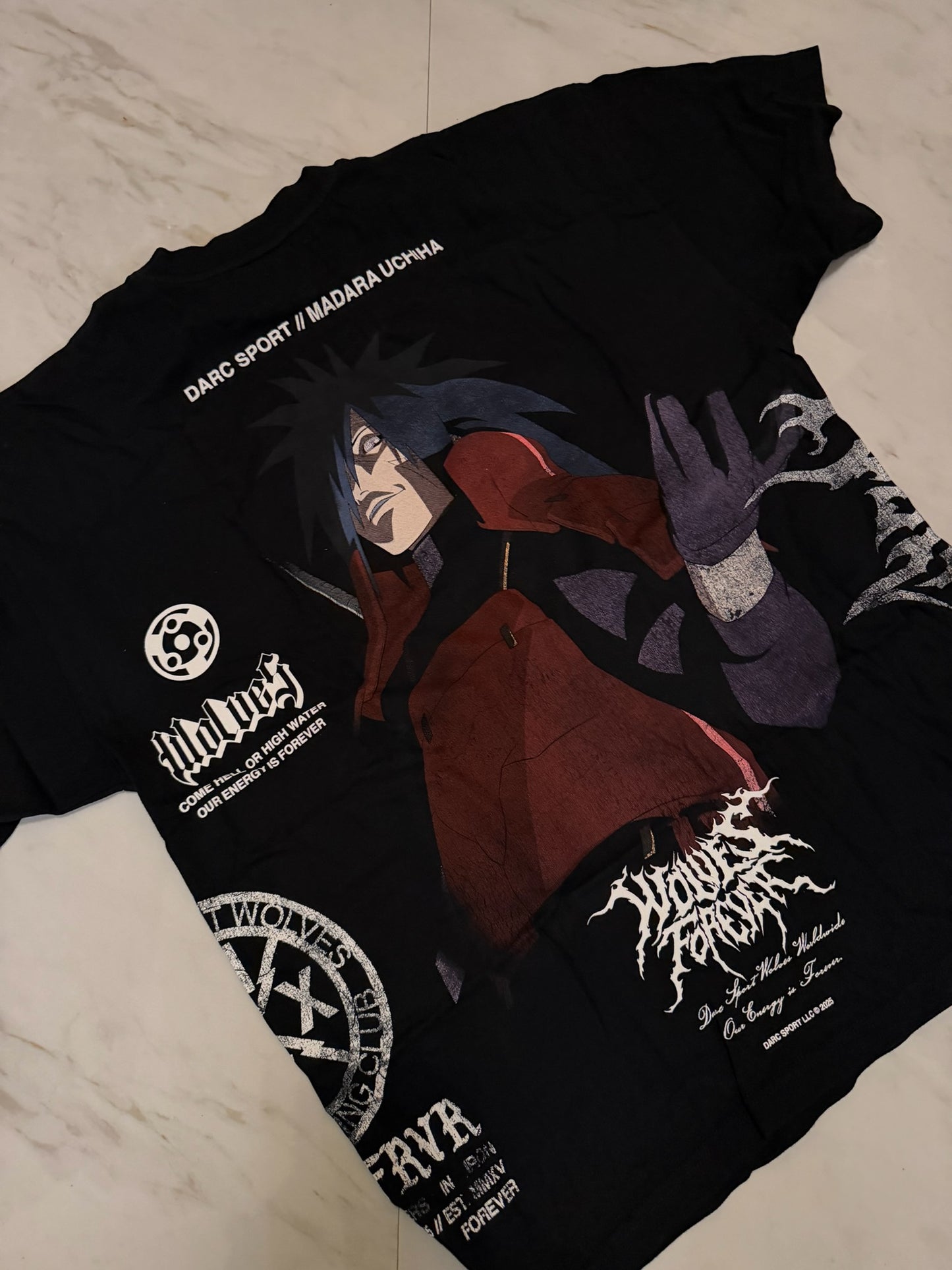 Darcsport premium tee x Naruto collection