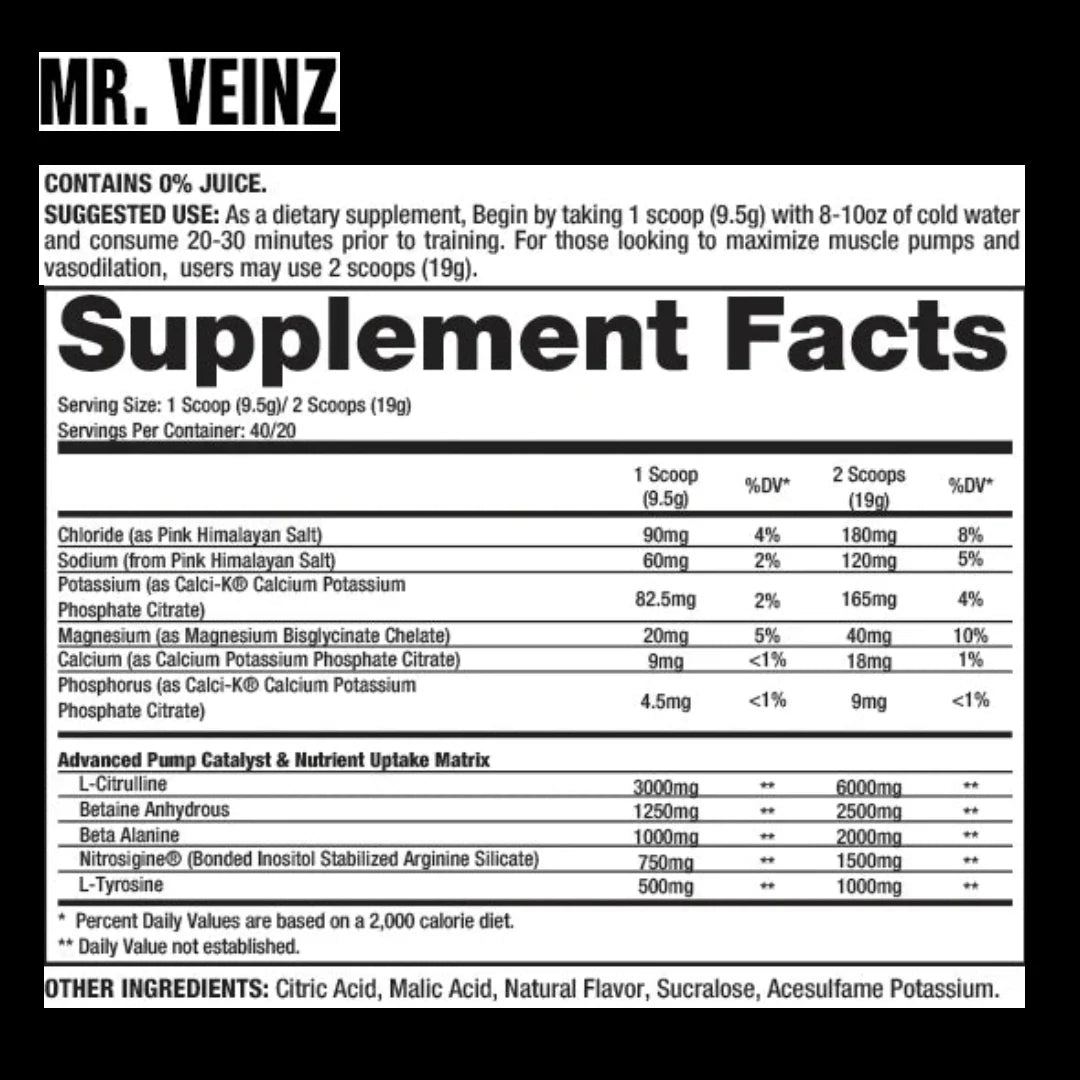 MR VEINZ STIM FREE (40 SERVS)