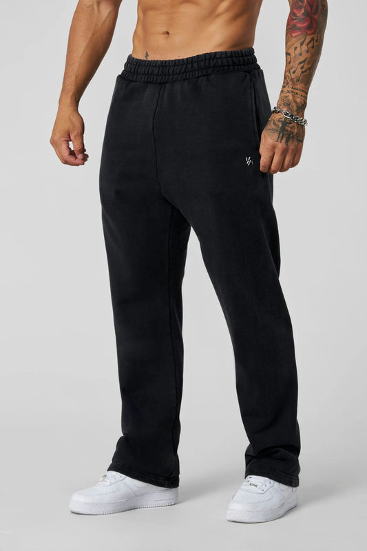 2068 - Elevated Essentials - Straight Sweats Black Wash YoungLa