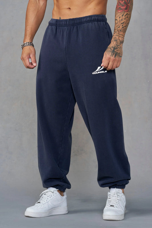 2154 - Throwback Baggy Joggers NavyWash YoungLa