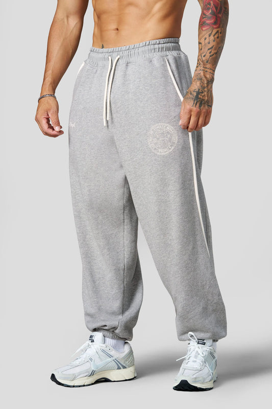 2176 - Golden Era Piping Joggers Heather Grey YoungLa