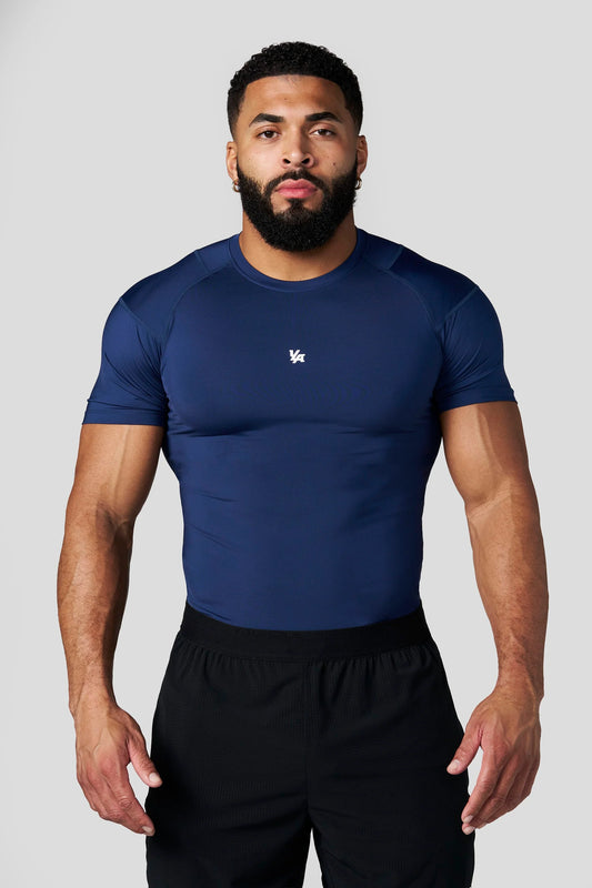 4282 - Posture Compression Tees Navy YoungLa