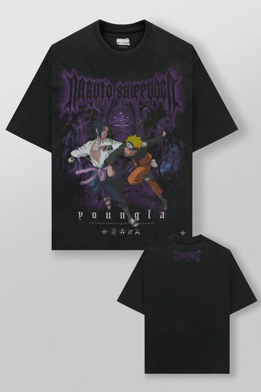 4319 - Naruto Artwork Tees Battle YoungLa