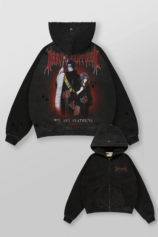 5086 - Naruto Zip-Up Hoodies Itachi & Kisame YoungLa