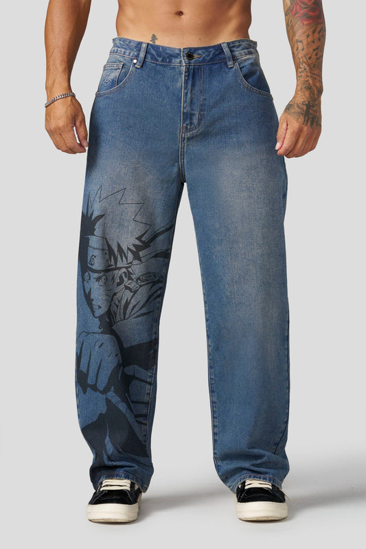 6036 - Naruto Denim Jeans Naruto YoungLa