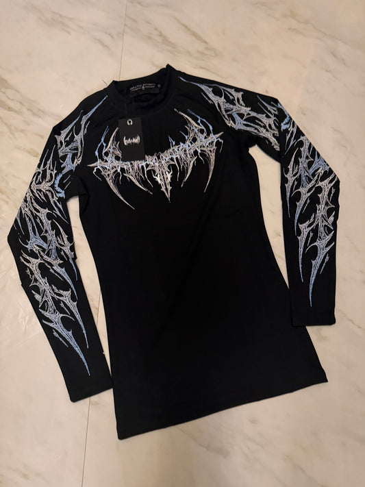 Breathedivinity black and blue longsleeve