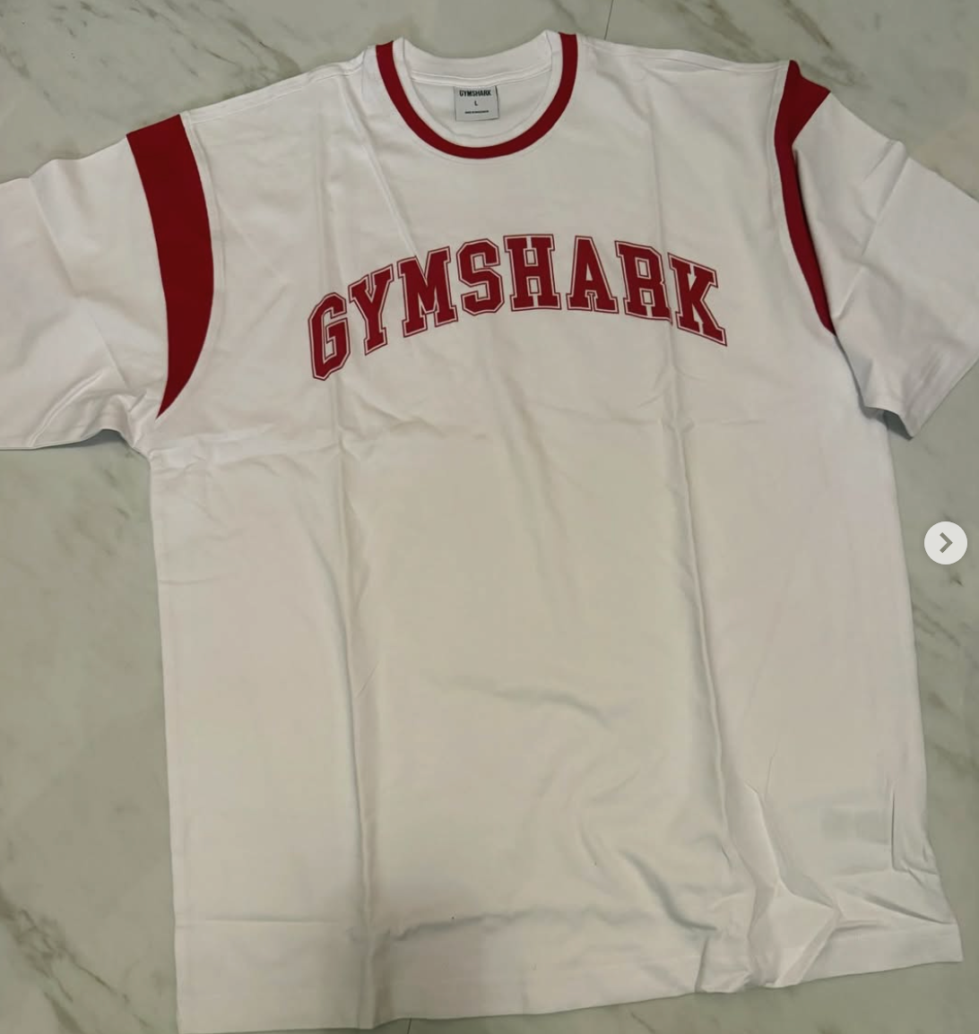 collegiate gymshark premium tee