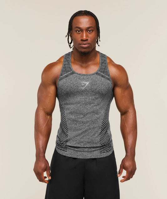 Devant Seamless Tank Black Gymshark