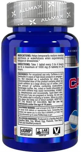 CAFEINA ALLMAX (100 TABS)