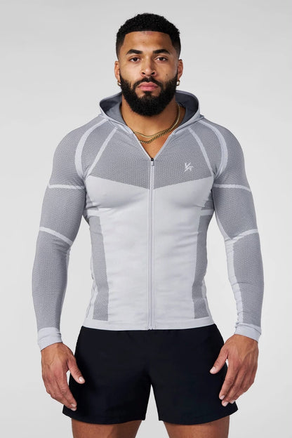 8061 - Apex Compression Zip-Ups Grey