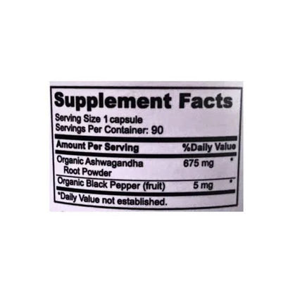 ASHWAGANDHA PN 675M (90 CAPS)