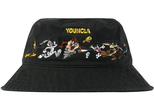 YoungLA x Looney Tunes Bucket Hat Black Hombre
