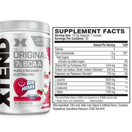 Xtend BCAAs 30 porciones Air heads Cherry